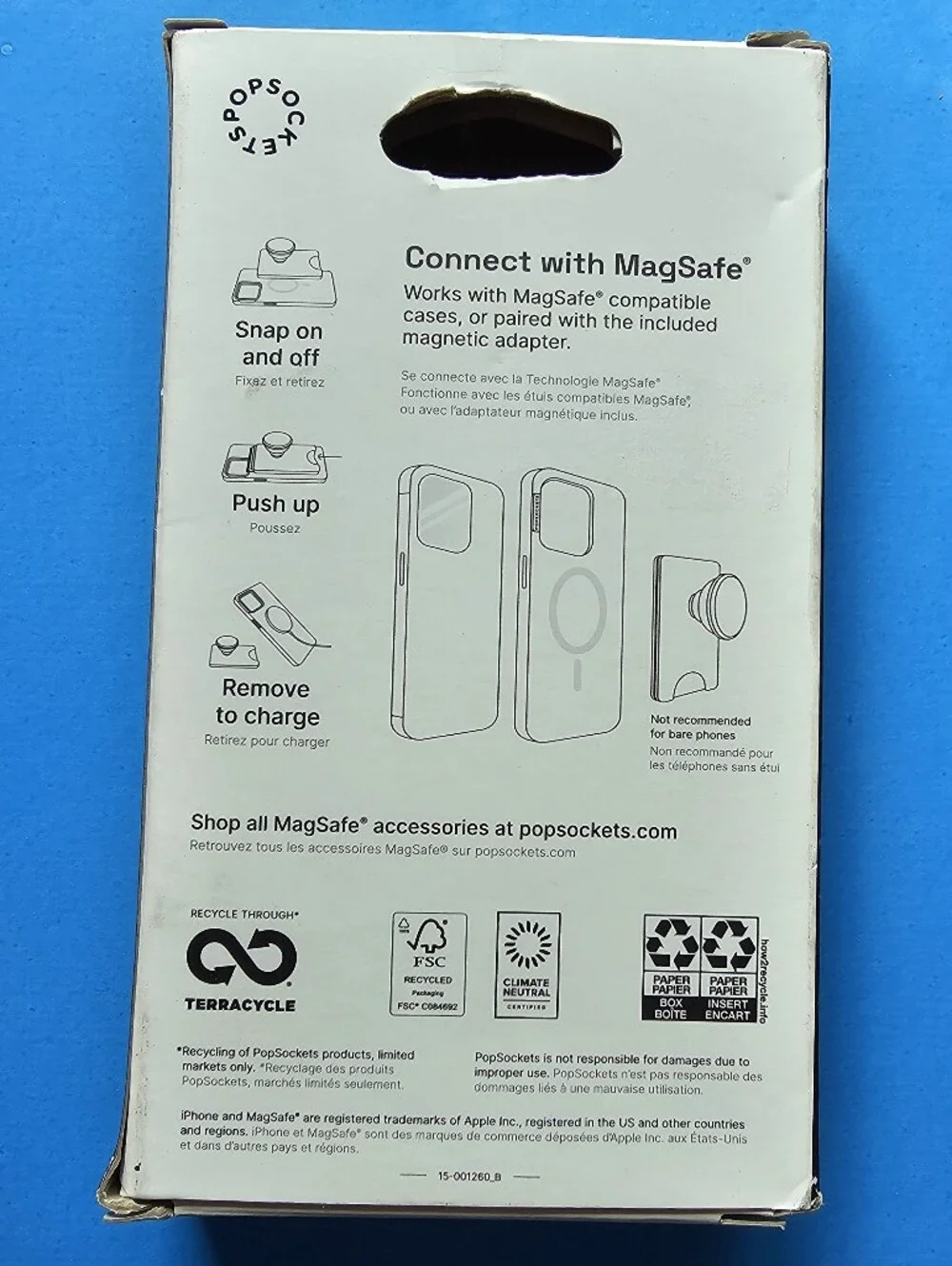 Popsocket - Clay MAGSAFE Popwallet+